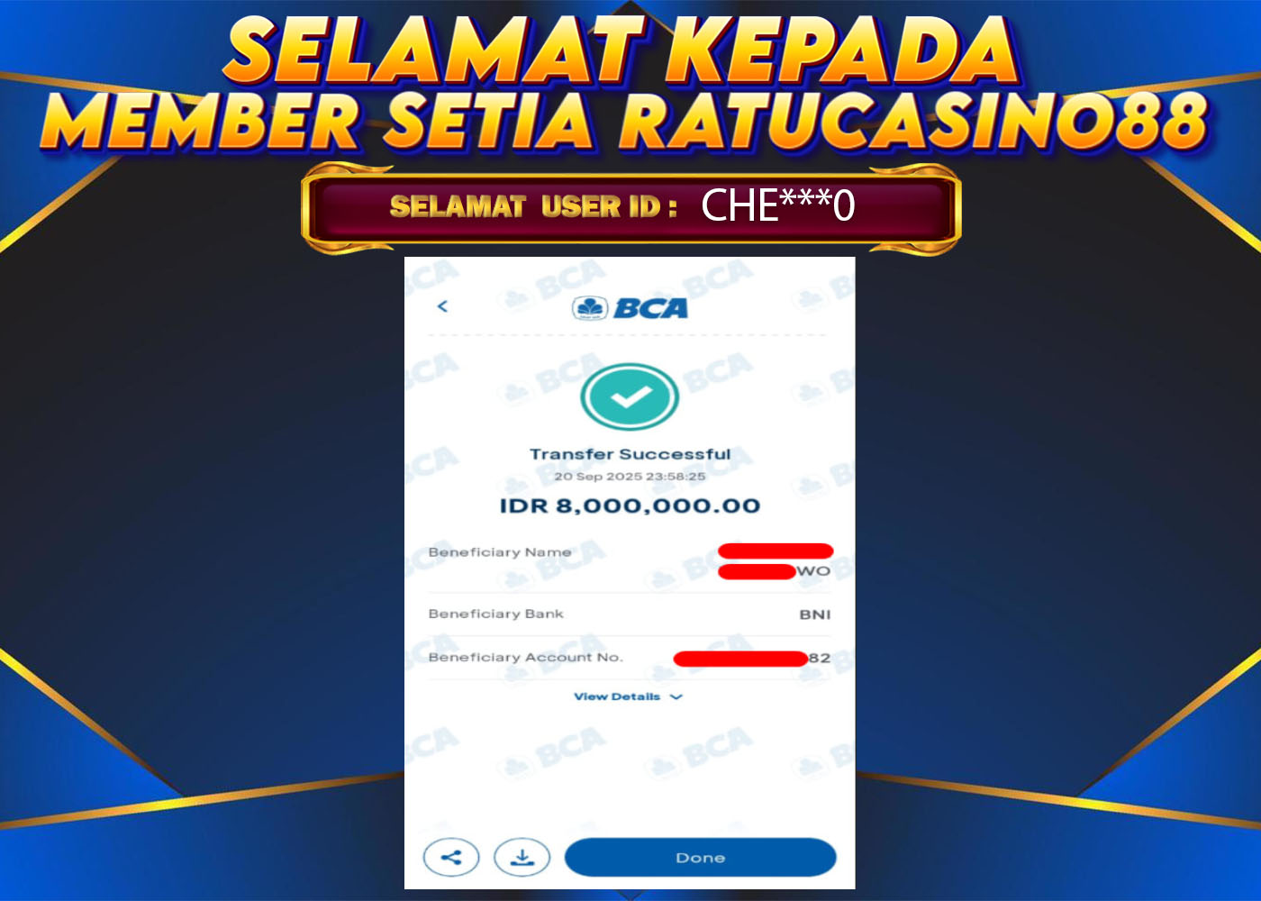 WITHDRAWAL MEMBER 65